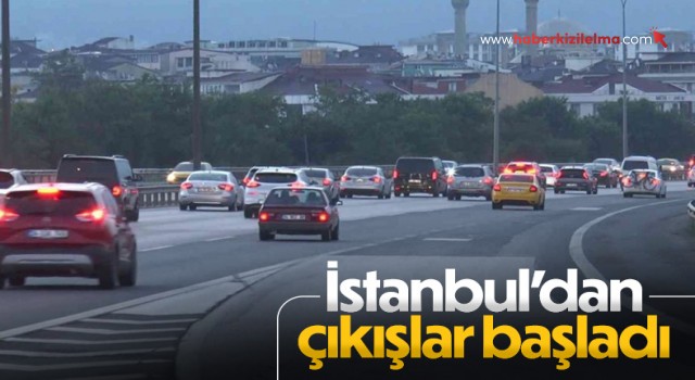 İstanbul’da bayram trafiği şimdiden başladı