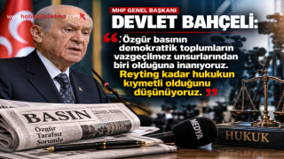 MHP Lideri Devlet Bahçeli: Özgür Basın Demokratik Toplumların Vazgeçilmez Unsurlarındandır