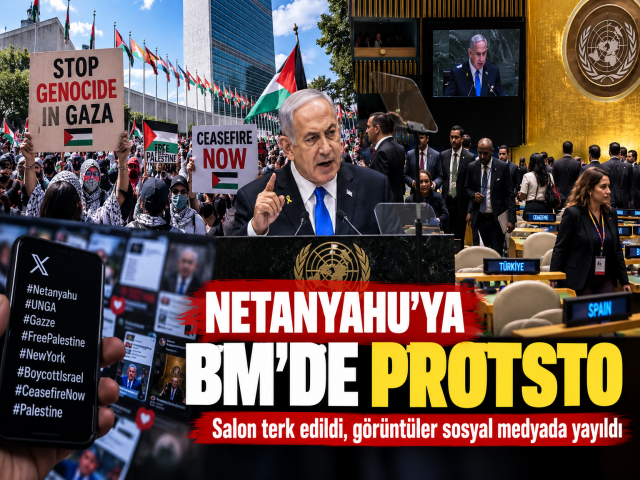İsrail Başbakanı Netanyahu, BM Genel Kurulu'nda konuşmasına başladığı sırada yuhalandı.